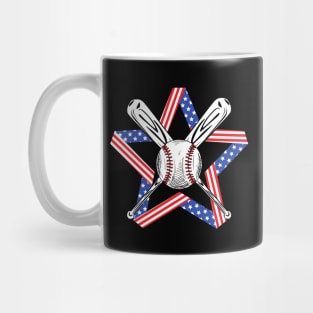 Baseball 4th of July Mug